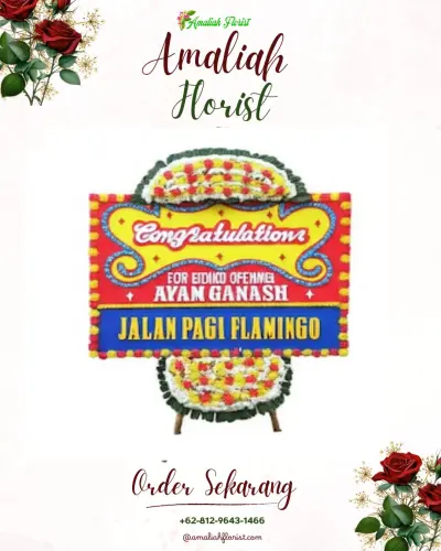 Bunga Papan Congratulation di Bula